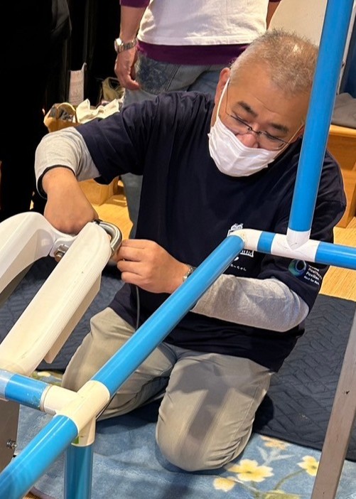 大阪・関西万博の展示物を試作する様子